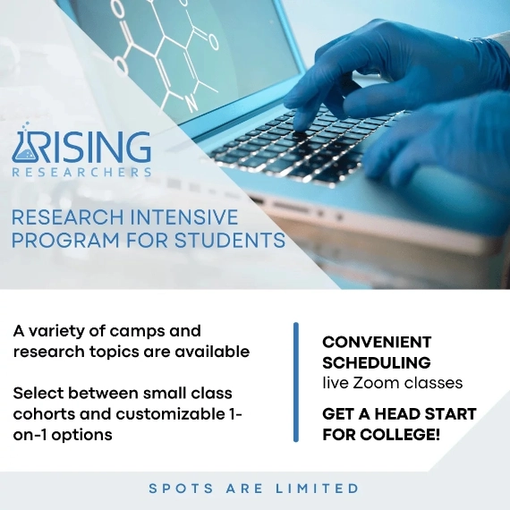RESEARCH INTENSIVE PROGRAM FOR STUDENTS A variety of camps and research topics are available Select between small class cohorts and customizable 1-on-1 options